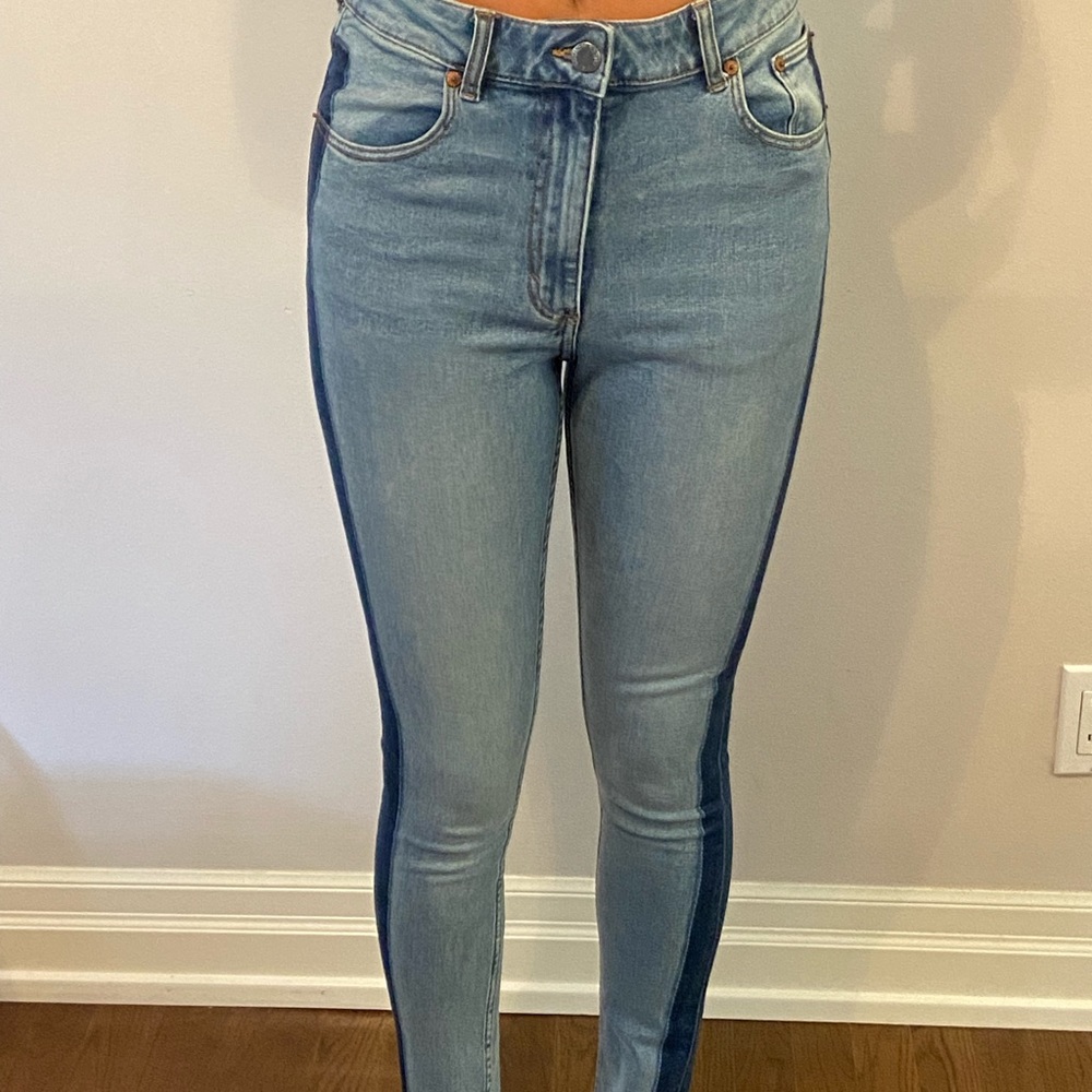 Two tone jeans